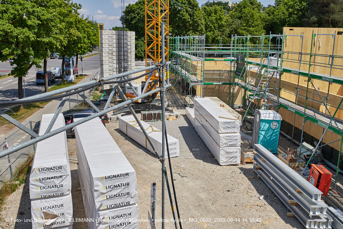15.06.2023 - Neubau des Kindergartens und Hort für Kinder in der Quiddestraße in Neuperlach